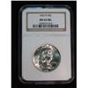 Image 1 : 416. 1959 D Franklin Half Dollar. NGC slabbed MS 65 FBL.
