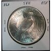 Image 2 : 449. 1924 P Peace Silver Dollar. MS 64.