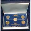 Image 1 : 454. 2001 24K Gold Plated State Quarter Collection in case.