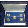 Image 2 : 454. 2001 24K Gold Plated State Quarter Collection in case.
