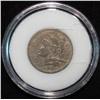 Image 1 : 528. 1869 U.S. Three Cent Nickel. F-VF. Encapsulated.