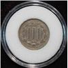 Image 2 : 528. 1869 U.S. Three Cent Nickel. F-VF. Encapsulated.