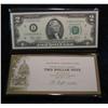 Image 1 : 542. Series 2003 Crisp Unc $2 Federal Reserve Note in holder