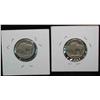Image 2 : 561. 1913 P Type One & Two Buffalo Nickels. Restored dates.