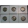 Image 2 : 572. 1915D, 16D, S, 17P, D, & S Buffalo Nickels. Restored dates.  