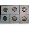 Image 2 : 573. 1915D, 16D, S, 17D, 18D, & S Buffalo Nickels. Restored dates.  