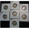 Image 1 : 574. 1916D, S, 17D, 18D, S, 19D, & S Buffalo Nickels. Restored dates.  