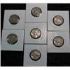 Image 2 : 574. 1916D, S, 17D, 18D, S, 19D, & S Buffalo Nickels. Restored dates.  