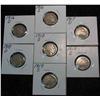 Image 1 : 577. 1916D, S, 17D, 18D, S, 19D, & S Buffalo Nickels. Restored dates.  