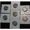 Image 2 : 577. 1916D, S, 17D, 18D, S, 19D, & S Buffalo Nickels. Restored dates.  