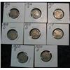 Image 1 : 578. 1916D, S, 17D, 18D, 19D, S, 20D, & S Buffalo Nickels. Restored dates.  