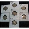 Image 1 : 579. 1916D, S, 20D, 23S, 24D, 25D & S Buffalo Nickels. Restored dates. G-4 Redbook is $