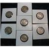 Image 2 : 581. 1918D, 19D, S, 20D, S, 24S, & 25S Buffalo Nickels. Restored dates.