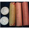 Image 2 : 602. (3) 1955D Cent Rolls Circ. & a pair of VF Walking Liberty Half Dollars.