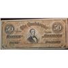 Image 1 : 673. $50 Confederate States of America Advertising note. Printed on a facsimile.