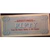 Image 2 : 673. $50 Confederate States of America Advertising note. Printed on a facsimile.
