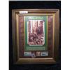 Image 2 : 682. "Peace at Last" Framed Stamp & Cent Set. World War II era.
