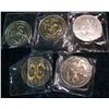 Image 2 : 703. (5) Different Double Eagle Commemorative Coins. Some with gold highlighting.