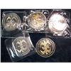 Image 2 : 714. (5) Different Double Eagle Commemorative Coins. Some with gold highlighting.