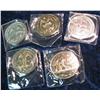 Image 2 : 717. (5) Different Double Eagle Commemorative Coins. Some with gold highlighting.