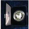 Image 2 : 740. 2002 W Proof Silver American Eagle Dollar in original case as issued.