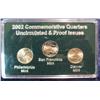 Image 1 : 754. 2002 P, D, S BU & Proof Mississippi Statehood Quarter Set. Encased.