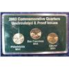 Image 1 : 756. 2003 P, D, S BU & Proof Missouri Statehood Quarter Set. Encased.