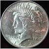 777. 1924 P Peace Silver Dollar. Brilliant Unc.