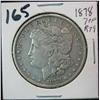 Image 1 : 787. 1878 P 7 tail feathers Morgan Silver Dollar. F-12.