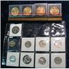 Image 2 : 816. (9) 1965-69 BU & Proof Quarters, & (4) Mint Medals In Stand Up Case BU.