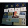 Image 1 : 819. (9) Bicentennial Bronze Medals. (4) Hard cases & (5) First Day Covers.