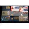 Image 2 : 820. (10) Bicentennial Bronze Medals in First Day Covers.