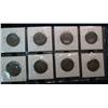 Image 2 : 829. 1902, 03, 08, 09, 10, 12, 14 & 17 Canadian Large Cents. VG-VF.