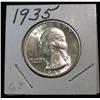 Image 1 : 882. 1935P Washington Quarter. BU.