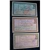 Image 1 : 904. (3) 1963 English Canciled Travelers Checks. 5, 10 & 20 Pounds.