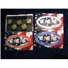 Image 1 : 1034. 1999P, D, Gold & Platnum Statehood Quarter Sets. In Plastic Holders and Boxes.