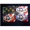 Image 2 : 1034. 1999P, D, Gold & Platnum Statehood Quarter Sets. In Plastic Holders and Boxes.