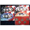 Image 1 : 1036. 2001P, D, Gold & Platnum Statehood Quarter Sets. In Plastic Holders and Boxes.
