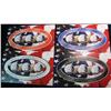 Image 1 : 1037. 2002P, D, Gold & Platnum Statehood Quarter Sets. In Plastic Holders and Boxes.