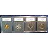 Image 1 : 1075. 1970S Cent-Quarter Slabed INB Proof-70 4-Pieces.