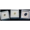 Image 1 : 1202. (3) Semi-Precious Stones, (2) 1.56 Cts. Rutilated Quartz & 1.58 Cts. Lapis Luzuli.