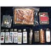 Image 2 : 1206. (11) Lighters, Hand Tooled Leather Wallet & Several Pairs of Earrings.