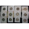 Image 1 : 1207. (12) Early Jefferson Nickels, 1938-1945S Many Silver.
