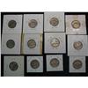 Image 2 : 1207. (12) Early Jefferson Nickels, 1938-1945S Many Silver.