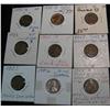 Image 1 : 1210. (9) 1921-83 Lincoln Cents Errors & Varieties. Including 1932D & 33P.