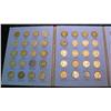 Image 2 : 1233. Partial Set Jefferson Nickels. 1938-58 Short 1942P, 50D & 51S 56-Coins In Wnitman Coin Folder.