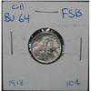 Image 1 : 1238. 1918P Mercury Dime. Gem BU FSB.