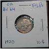 Image 1 : 1240. 1920P Mercury Dime. Gem BU. FSB.