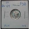 Image 1 : 1242. 1924P Mercury Dime. Gem BU. FSB.