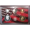Image 1 : 1268. 2005S Partial Silver Proof Set. No Quarters & Box.